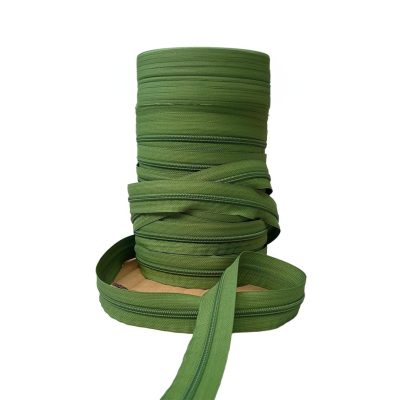 Cerniera lampo multiuso da 5 mm di plastica verde 3