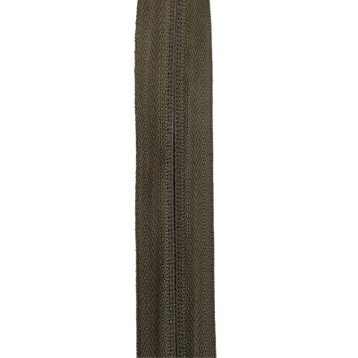 Cerniera lampo multiuso da 5 mm di plastica verde marroncino 3