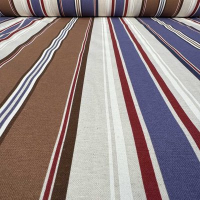 Tessuto fantasia a righe multicolore 6