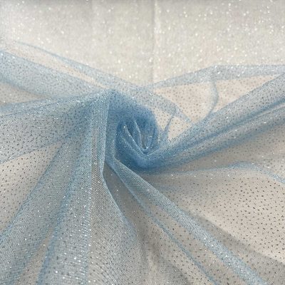Tule glitterato azzurro 6