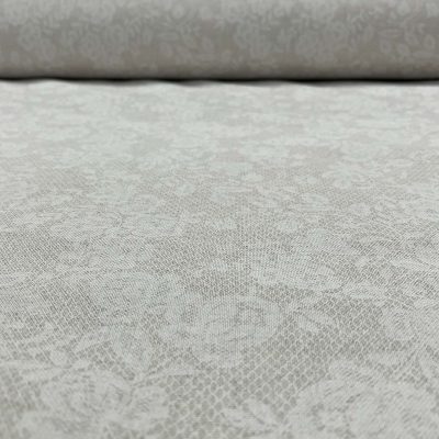 Tessuto da arredamento in puro cotone stile shabby floreale colore ecr&ugrave; 7