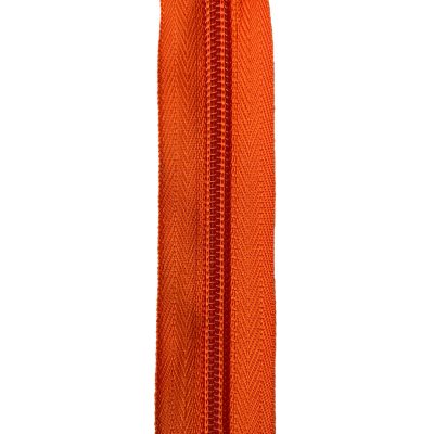 Cerniera lampo multiuso da 5 mm di plastica arancione vivo 3