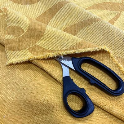 Misto cotone a fantasia astratta giallo 2