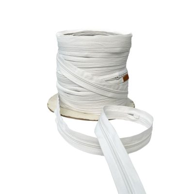 Cerniera lampo multiuso da 5 mm di plastica bianca 3