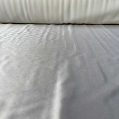 Tessuto elasticizzato effetto maglina bianco 4