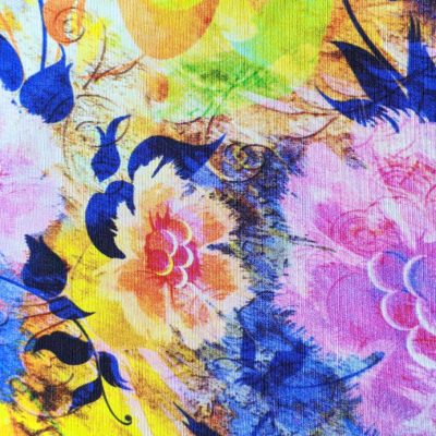 Seta Floreale Alta Moda Alt.150 cm