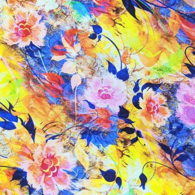 Seta Floreale Alta Moda Alt.150 cm