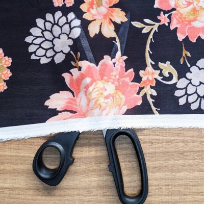 Seta voile fantasia mazzi di fiori Alt.140 cm