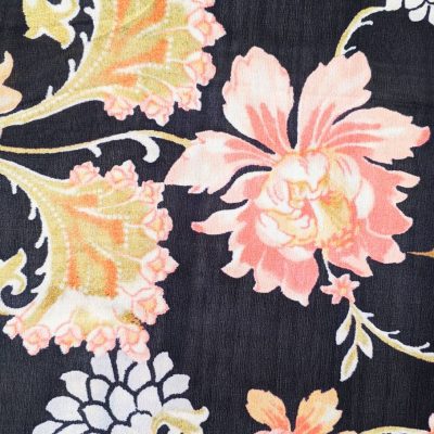 Seta voile fantasia mazzi di fiori Alt.140 cm