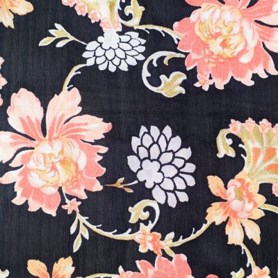 Seta voile fantasia mazzi di fiori Alt.140 cm