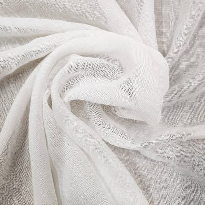 Tessuto per tende seta mista tinta unita effetto stropicciato 5