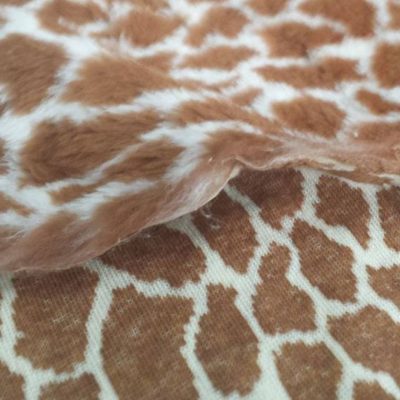 Pelliccetta a pelo corto fantasia giraffa Alt.155 cm