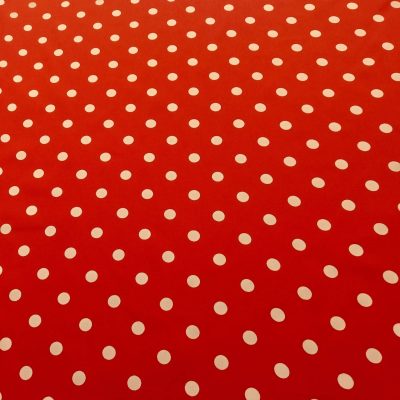 Raso motivo a pois bianchi - Varianti Alt.150cm