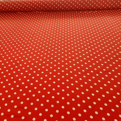 Raso motivo a pois bianchi - Varianti Alt.150cm