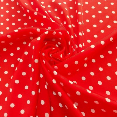 Raso motivo a pois bianchi - Varianti Alt.150cm