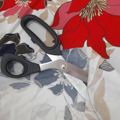 Viscosa bielastica floreale Alt.140 cm