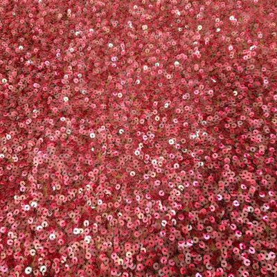 Paillettes con base tulle con riflessi fucsia e rosso Alt.145 cm