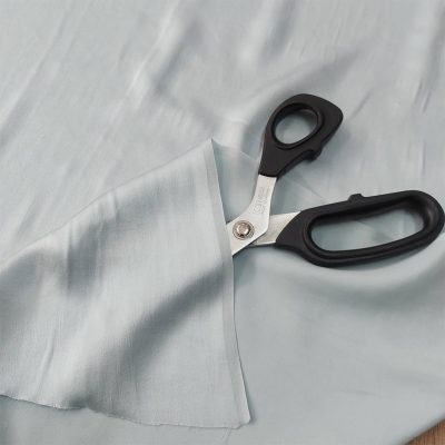 Morbida seta color celeste Alt.120 cm