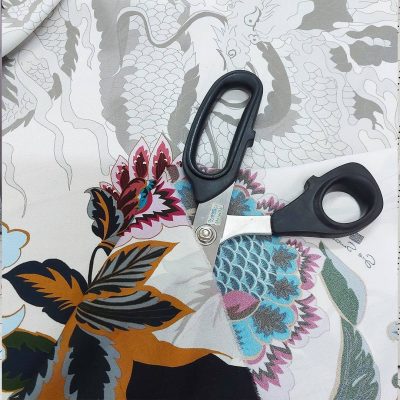 Pannello alta moda con stampa orientale Alt.145x115 cm