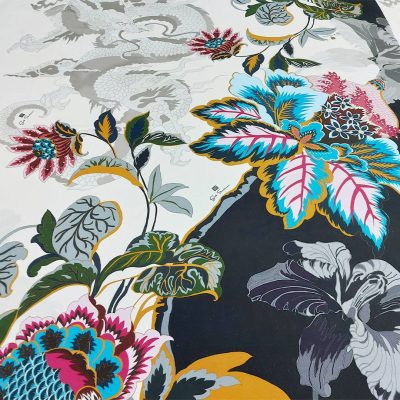 Pannello alta moda con stampa orientale Alt.145x115 cm