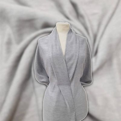 Tessuto in cotone grigio melange Alt.140 cm