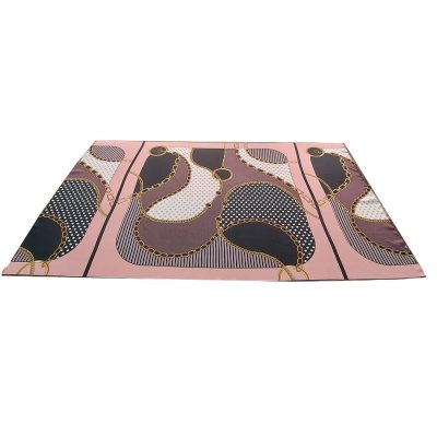 Scampolo made in Italy pannello rosa nero e oro 85x145 cm