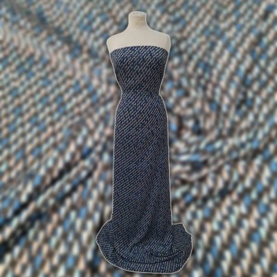 Scampolo Raso made in Italy a fantasia astratta Alt.150 cm