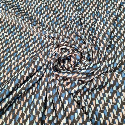 Scampolo Raso made in Italy a fantasia astratta Alt.150 cm