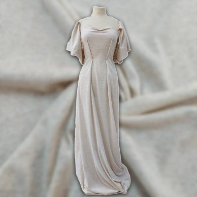 Tessuto in maglia gruppo La Perla beige chiaro Alt.150 cm