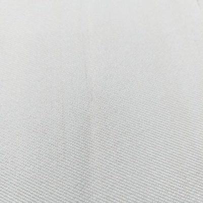 Raso in tinta unita misto-seta colore bianco naturale 1