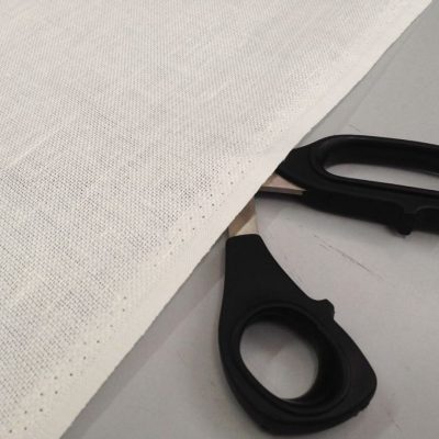 Tessuto puro lino da abbigliamento - bianco naturale Alt.150 cm - 3