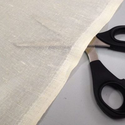 Tessuto Puro lino multiuso - panna Alt.165 cm - 4