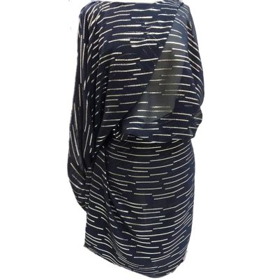 Seta alta moda nera con inserti in oro platinato - Alt.140 cm - 1