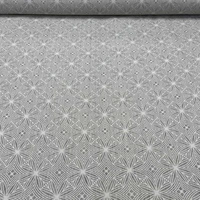 Tessuto con fantasia greca oro blu 5