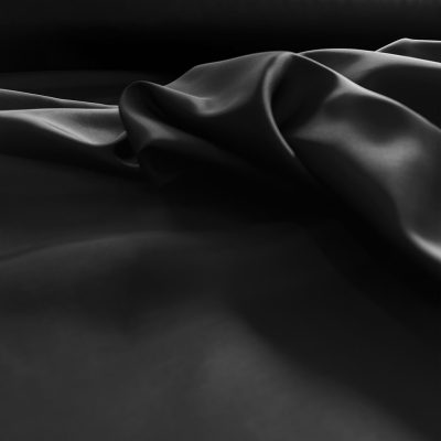 Fodera di viscosa nera al metro - pieghe
