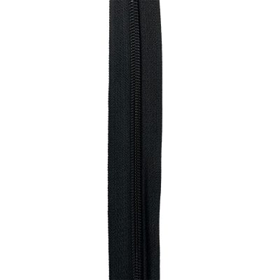 Cerniera lampo multiuso da 5 mm di plastica nera 2