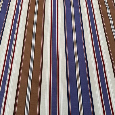 Tessuto fantasia a righe multicolore 5
