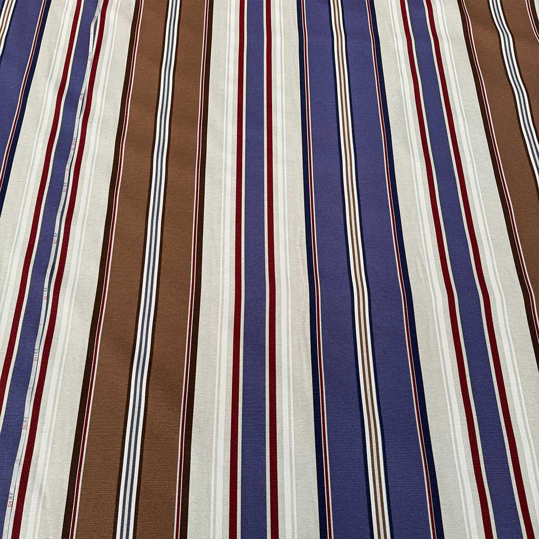 Tessuto fantasia a righe multicolore 5