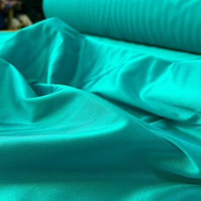 Tessuto elasticizzato effetto maglina verde acqua 3