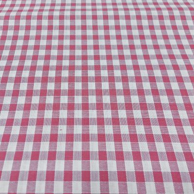 Tessuto per tovaglie a quadrettini classici in puro cotone  - Alt.180 cm