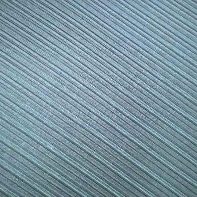 Seta misto cotone double face righe - blu e verde Alt.140cm