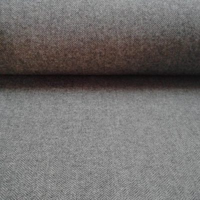 Misto lana spinato - bianco e grigio Alt.150cm