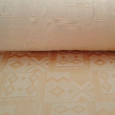 Misto cotone motivo geometrico classico - beige Alt.140cm
