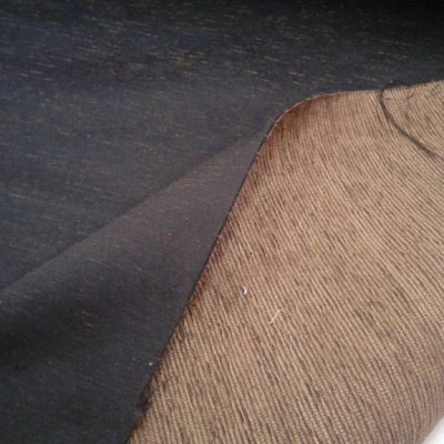 Tessuto per rivestimento in misto cotone cinigliato - marrone2