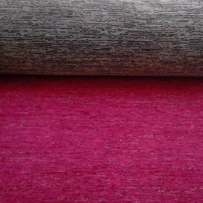 Tessuto Arredo e Abbigliamento misto cotone - viola e oro Alt.140 cm