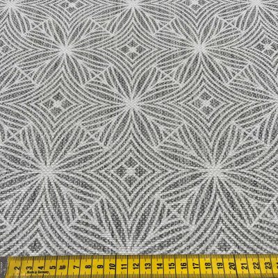 Tessuto con fantasia greca oro blu 4