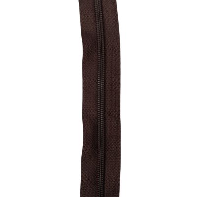 Cerniera lampo multiuso da 5 mm di plastica marrone 1