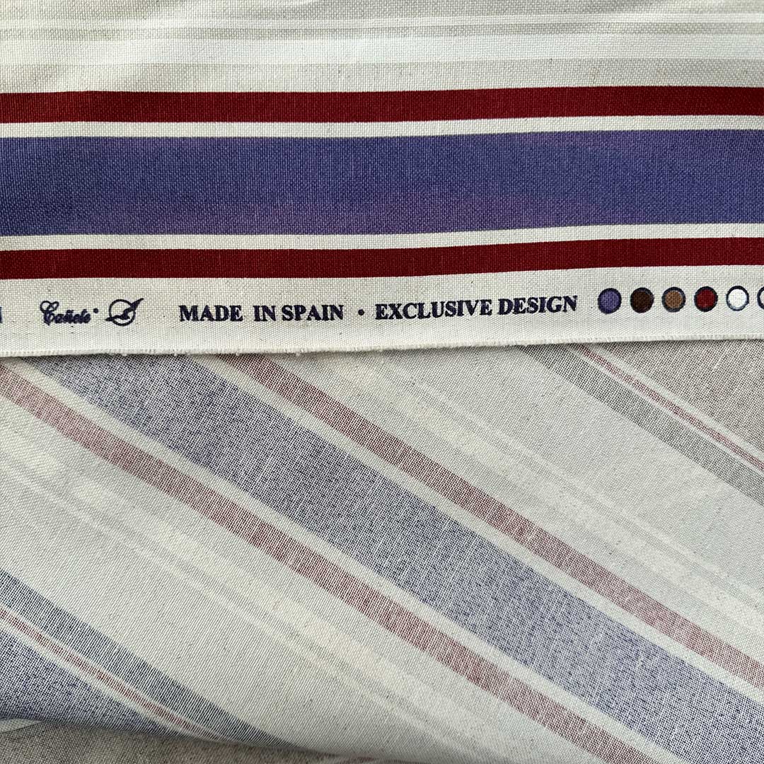Tessuto fantasia a righe multicolore 4