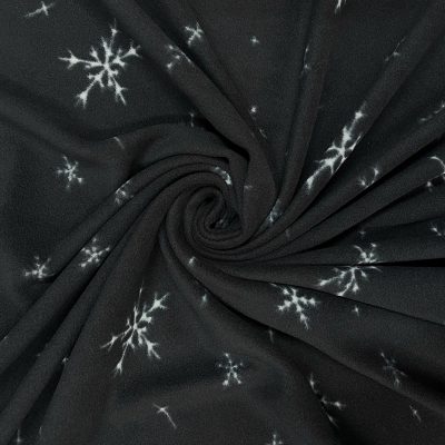 Micropile nero fantasia fiocchi di neve 3