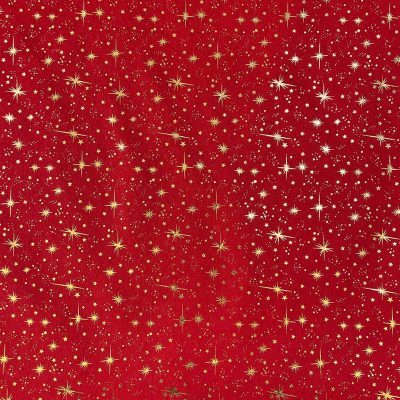 Pannolenci cielo stellato rosso rubino con stelline dorate in lurex 3